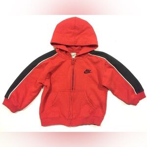 Nike Kids Red and Black Hoodie
